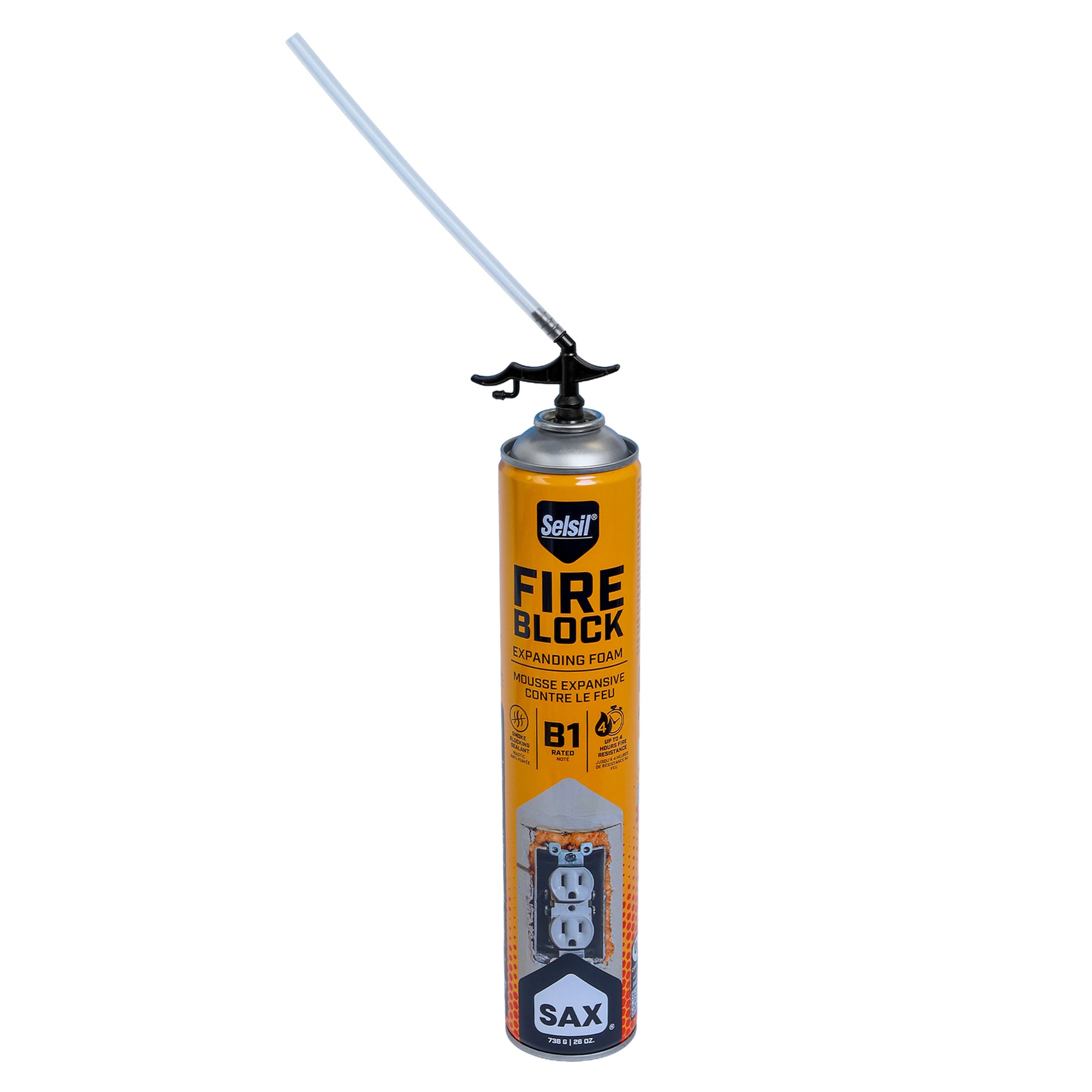 Sax Fire Block Expanding Spray Foam 750 ml / 24.5 oz
