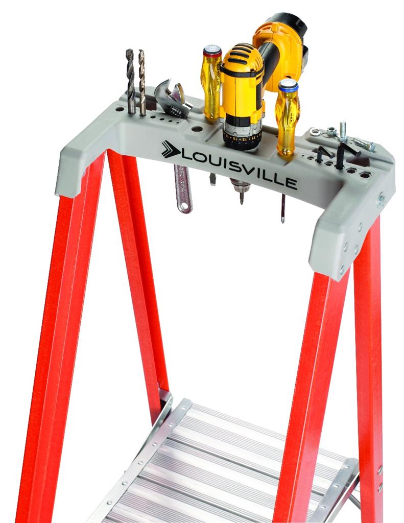 Lousville FXP1710 300 lb 10 Rungs Fiberglass Step Ladder