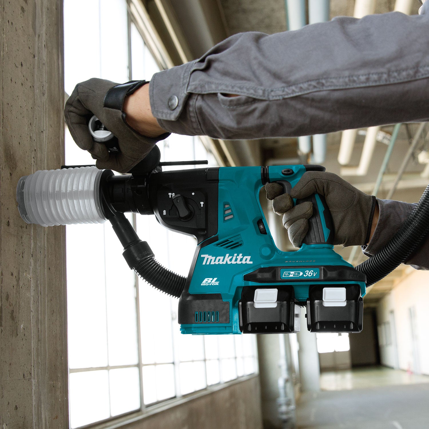 Makita DHR280Z LXT® 1-1/8 - 2-9/16 in 18 V Lithium-Ion Brushless Cordless Rotary Hammer (Tool Only)