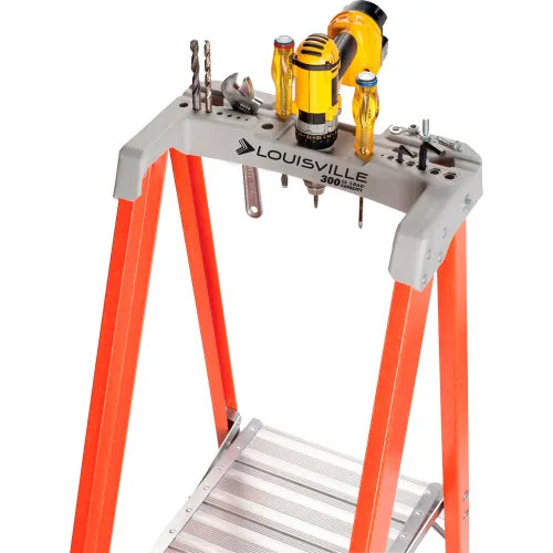 Louisville FXP1706 6 ft. Fiberglass Platform Ladder, 300 Lbs. Grade 1A