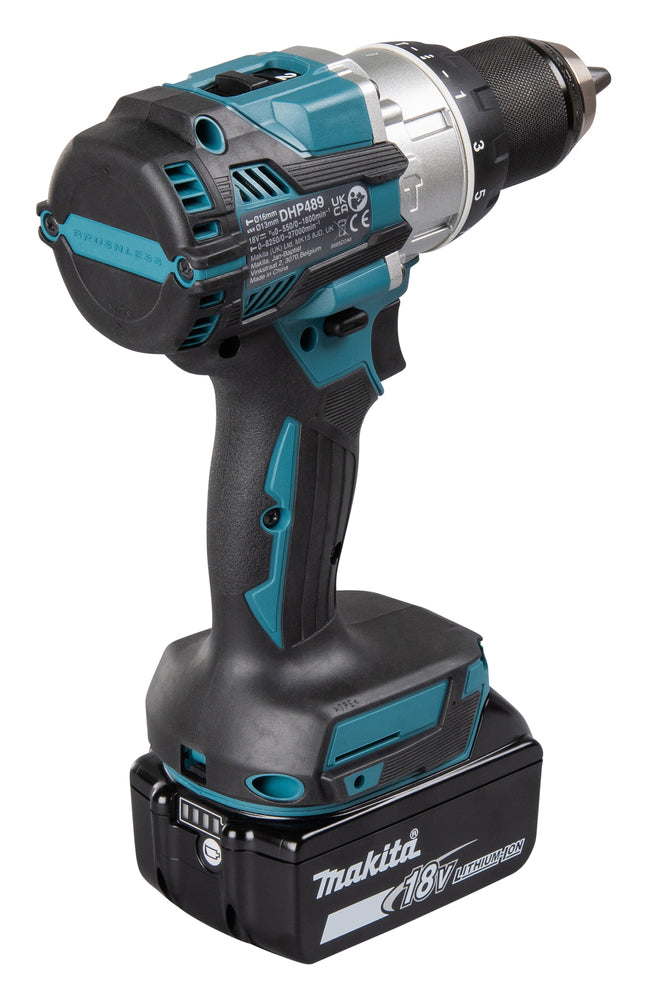 Makita DHP489Z LXT® 1/16 - 1/2 in 620 W Lithium-Ion Brushless Variable Speed Cordless Hammer Drill/Driver