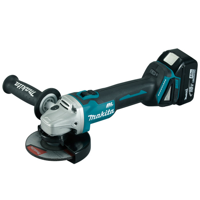 Makita DGA506RTX5 LXT® 5 in 5/8 in-11 UNC x 7/8 in Brushless Cordless Angle Grinder with Slide Switch