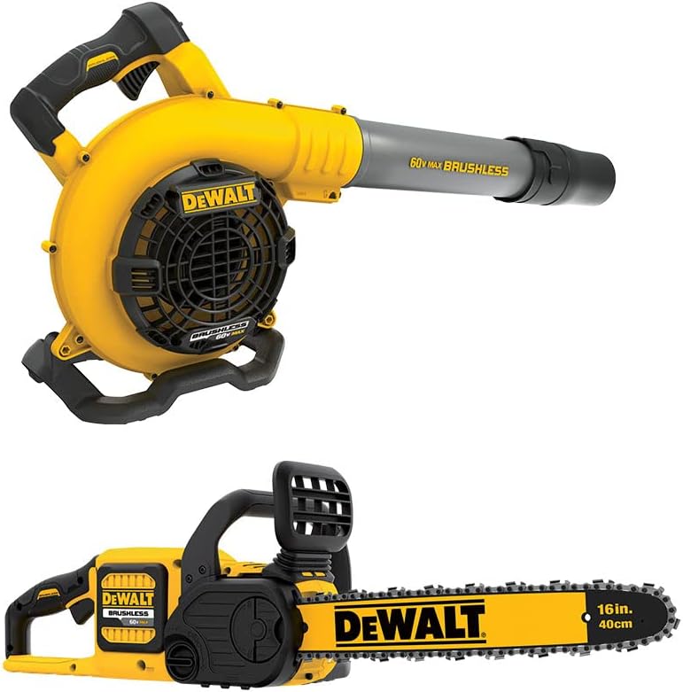 DeWalt DCKO667X1 9 Ah 60 V Lithium-Ion 4-Piece Cordless Chainsaw and Blower Combo Kit