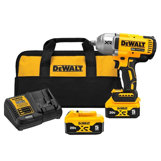 DeWalt DCF900P2 20V MAX* XR® 1/2 in Hog Ring 1400 ft/lb Breakaway 1030 ft/lb Fastening High Torque Cordless Impact Wrench with Hog Ring Anvil