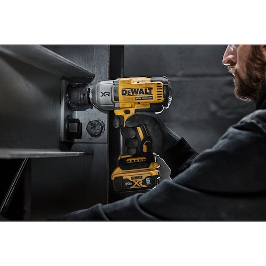 DeWalt DCF900P2 20V MAX* XR® 1/2 in Hog Ring 1400 ft/lb Breakaway 1030 ft/lb Fastening High Torque Cordless Impact Wrench with Hog Ring Anvil