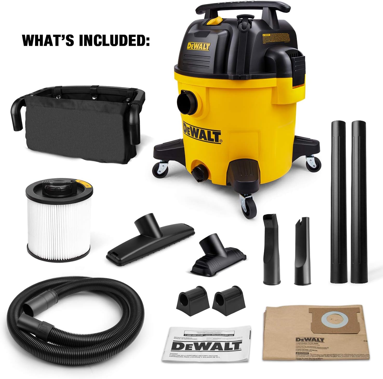 DeWalt DXV10P-QT Corded 290 W 5.5 hp 10 L Wet/Dry Vacuum (Tool Only)