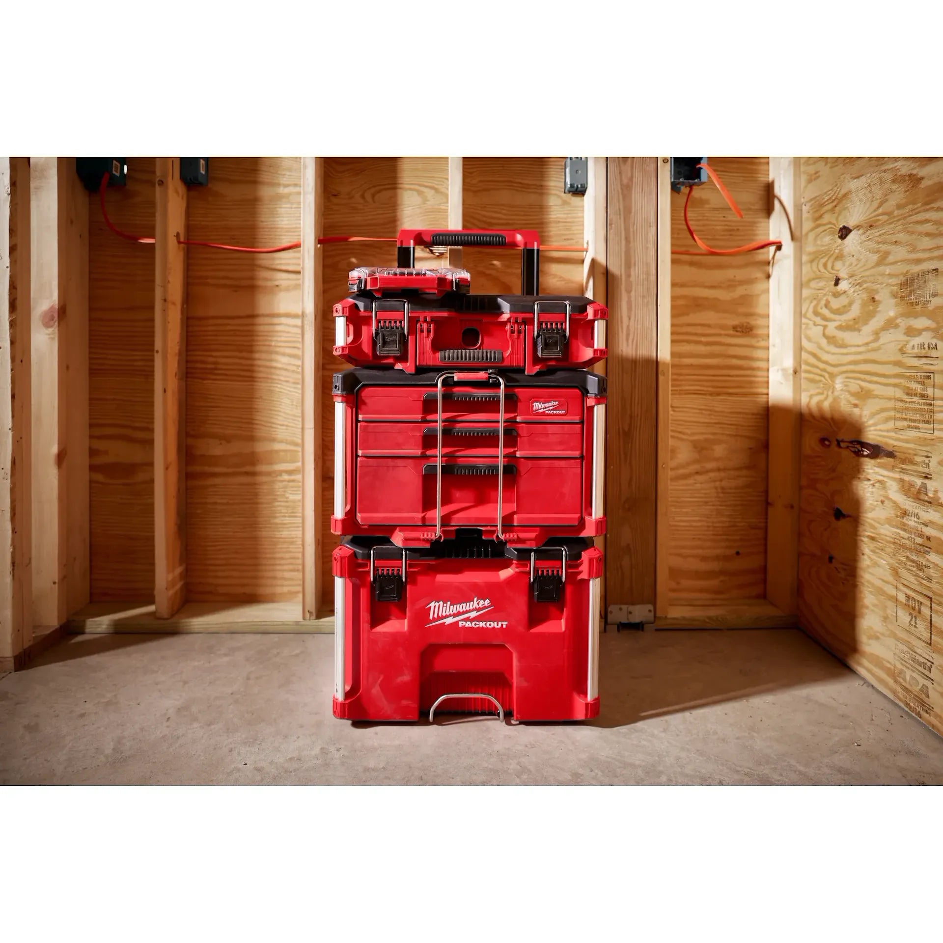 Milwaukee 48-22-8447 PACKOUT™ 3 Drawers 50 lb Polypropylene Tool Box