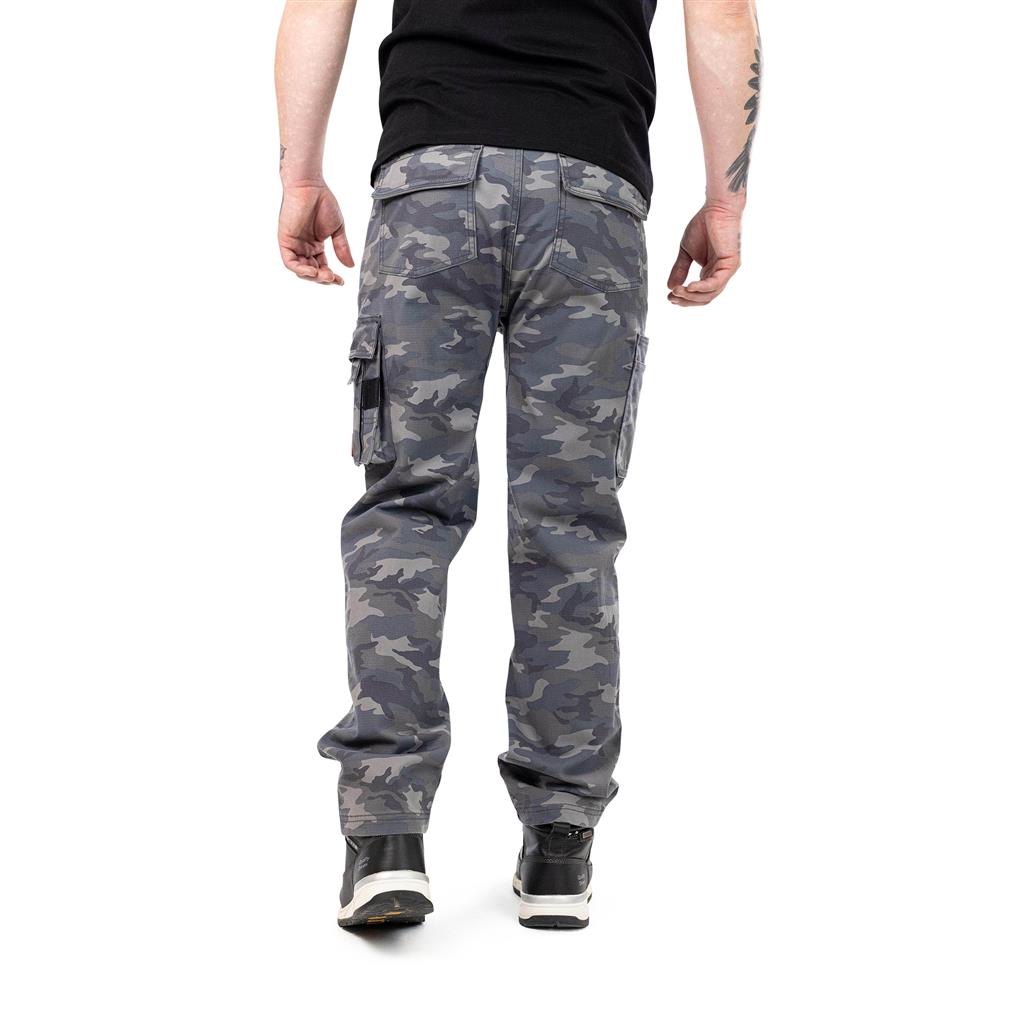 DuraDrive Ash Grey/Camouflage CONCRETE Ripstop Cargo Work Pant