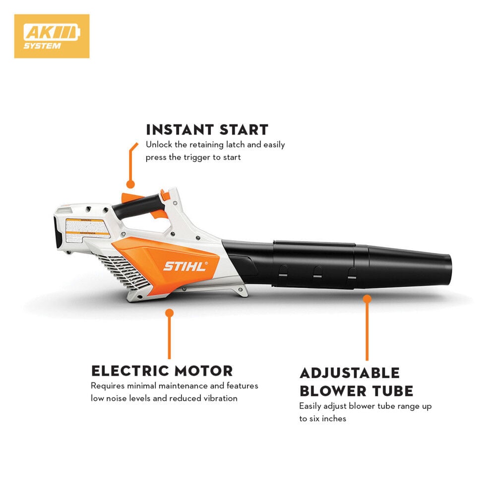 STIHL BGA 57 365 cfm 36 V Lithium-Ion Handheld Blower Kit