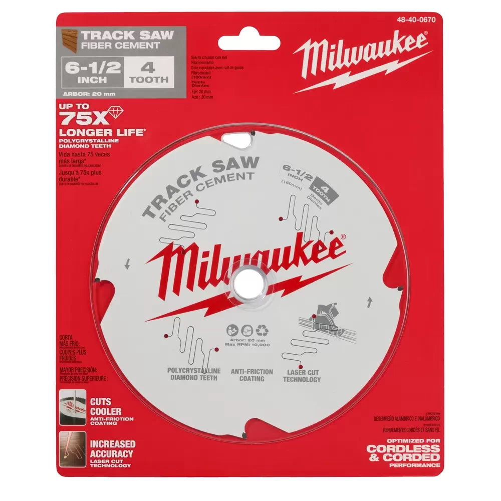 Milwaukee 48-40-0670 6-1/2 in 20 mm 4-Teeth Track Saw Blade