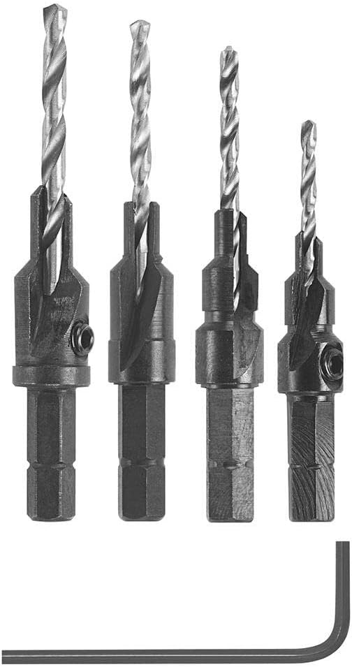 Robert Bosch Tool Corporation BOSCH SP515 #6 - #12 Hexagonal Shank 5-Piece Assorted Screw Pilot Bit Set