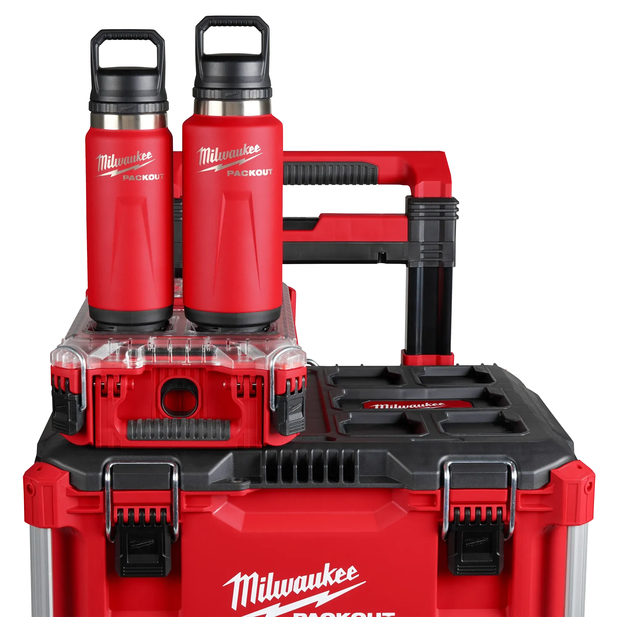 Milwaukee 48-22-8396R PACKOUT™ 24 oz 18/8 Stainless Steel Red Insulated Bottle with Chug Lid