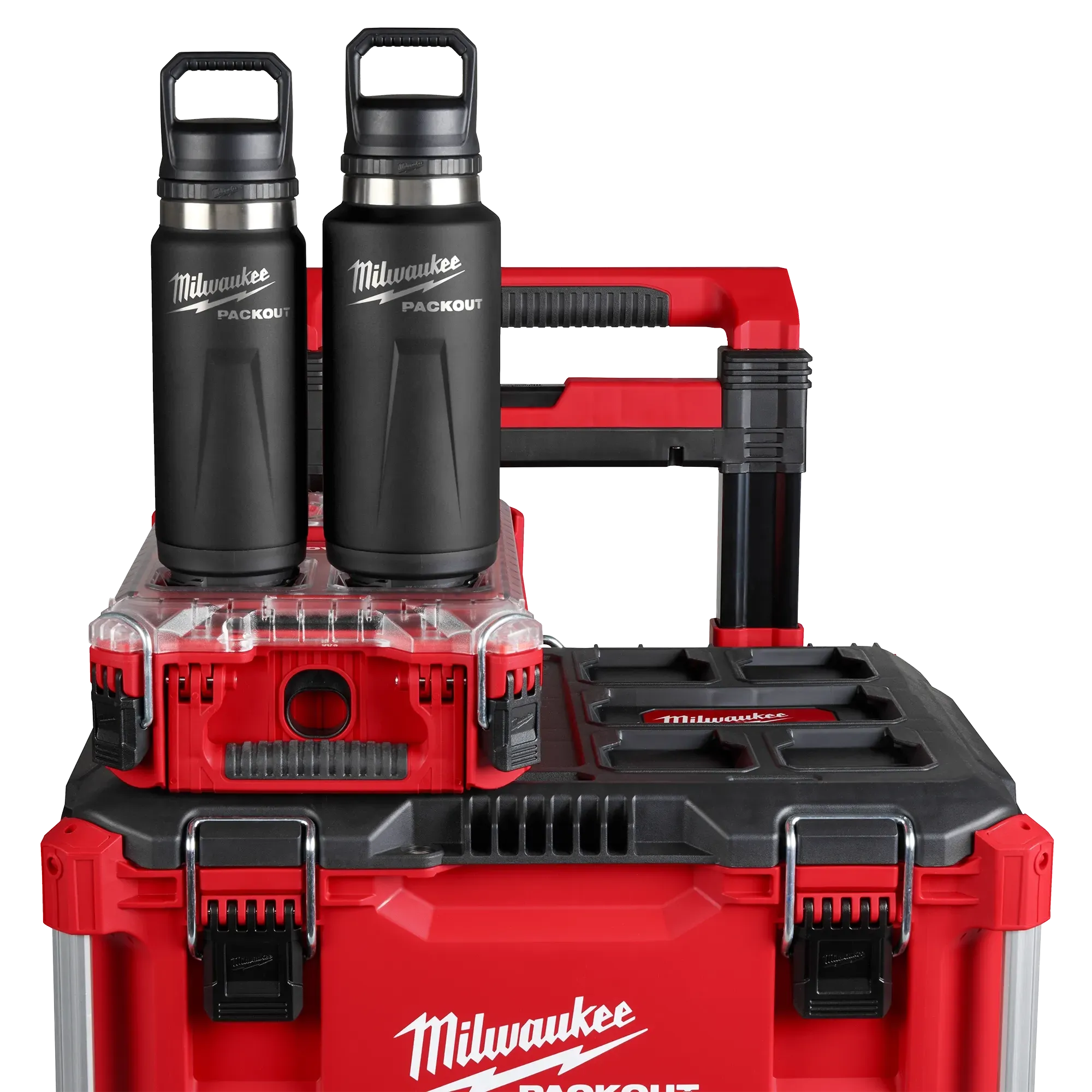 Milwaukee 48-22-8397B PACKOUT™ 36 oz 18/8 Stainless Steel Black Insulated Bottle with Chug Lid