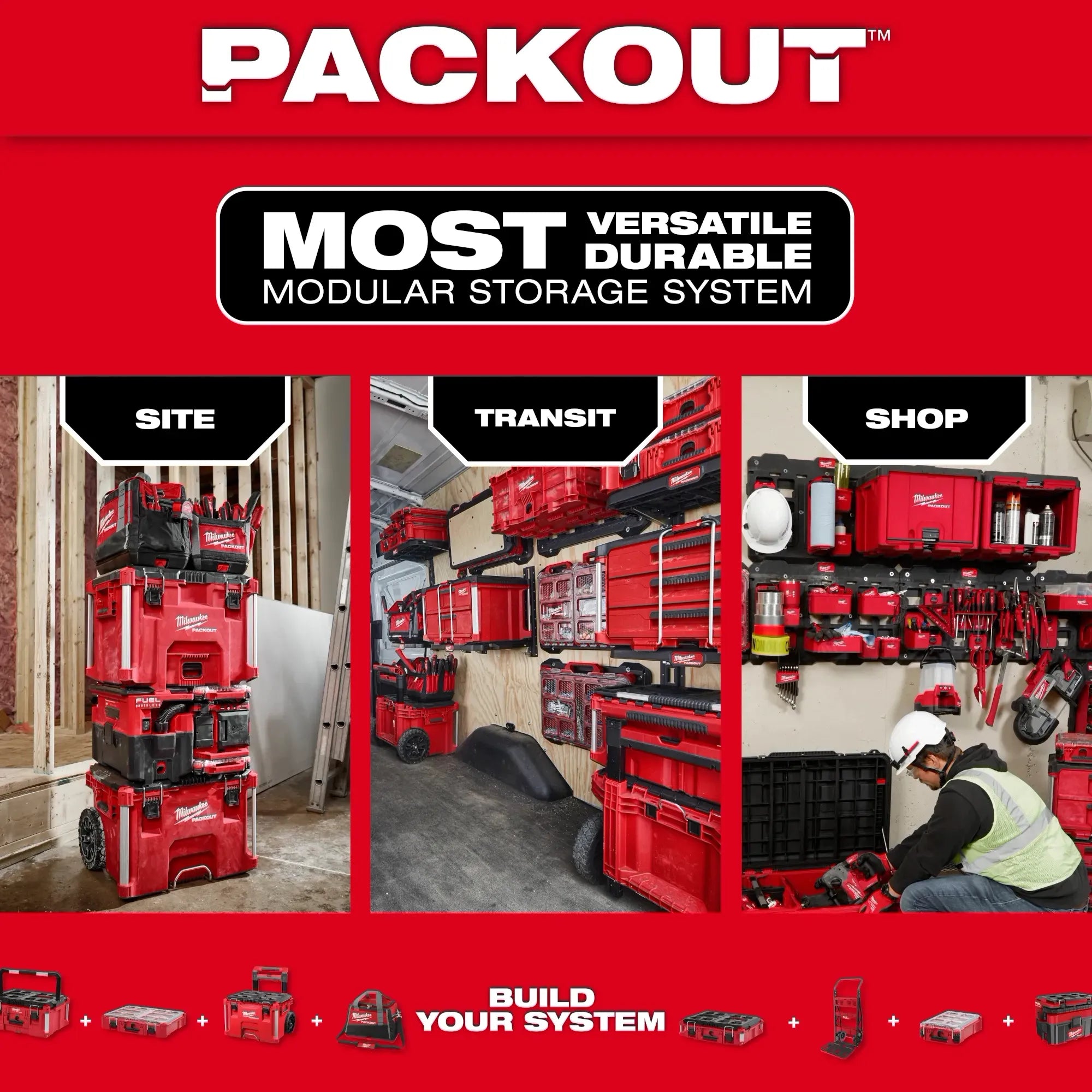 Milwaukee 48-22-8399X PACKOUT™ Plastic 3.36 in Twist To Lock Mount