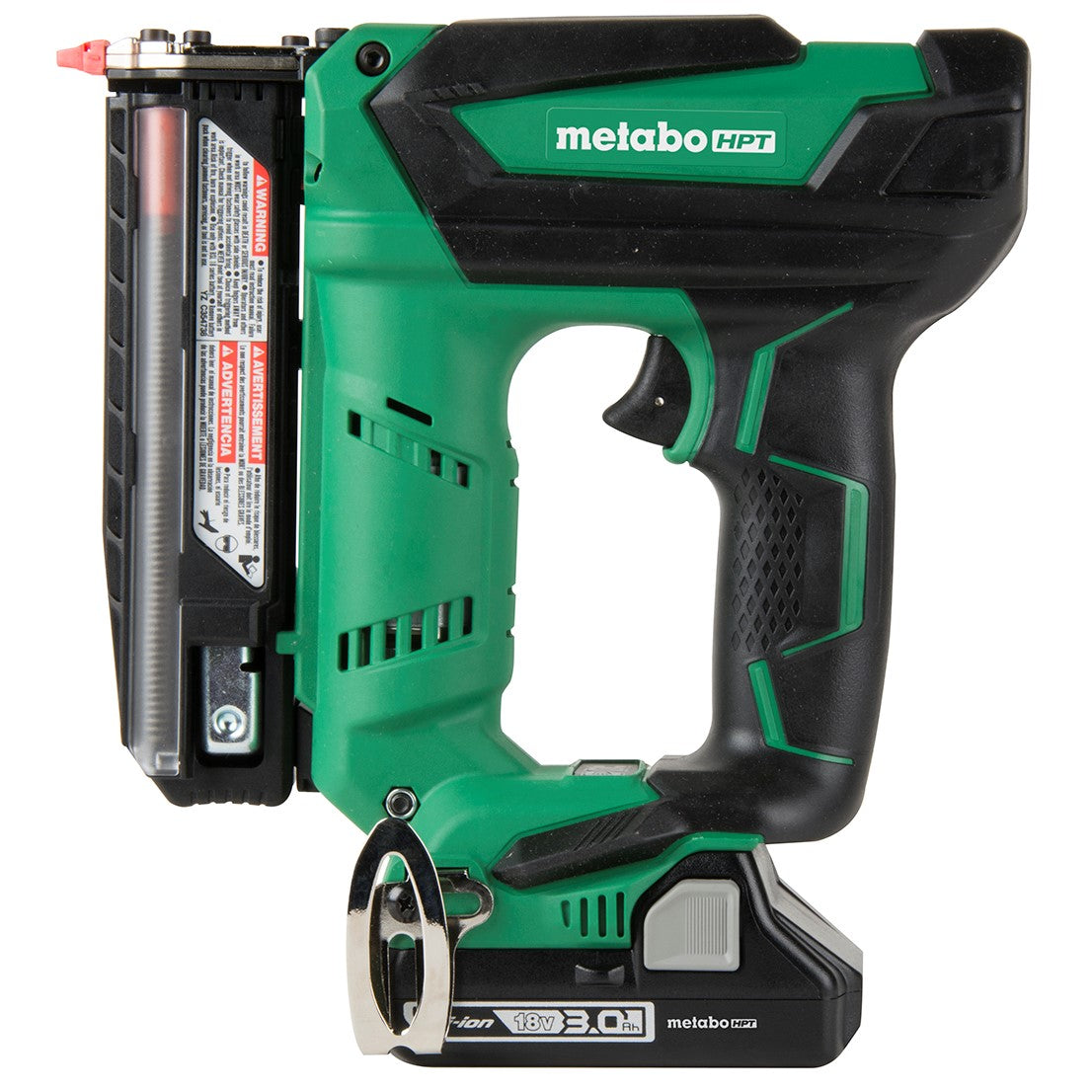 Metabo HPT NP18DSALM 2-3 Nails/Sec 5/8 in, 3/4 in, 1 in, 1-13/16 in, 1-3/8 in 23 Cordless Pin Nailer Kit