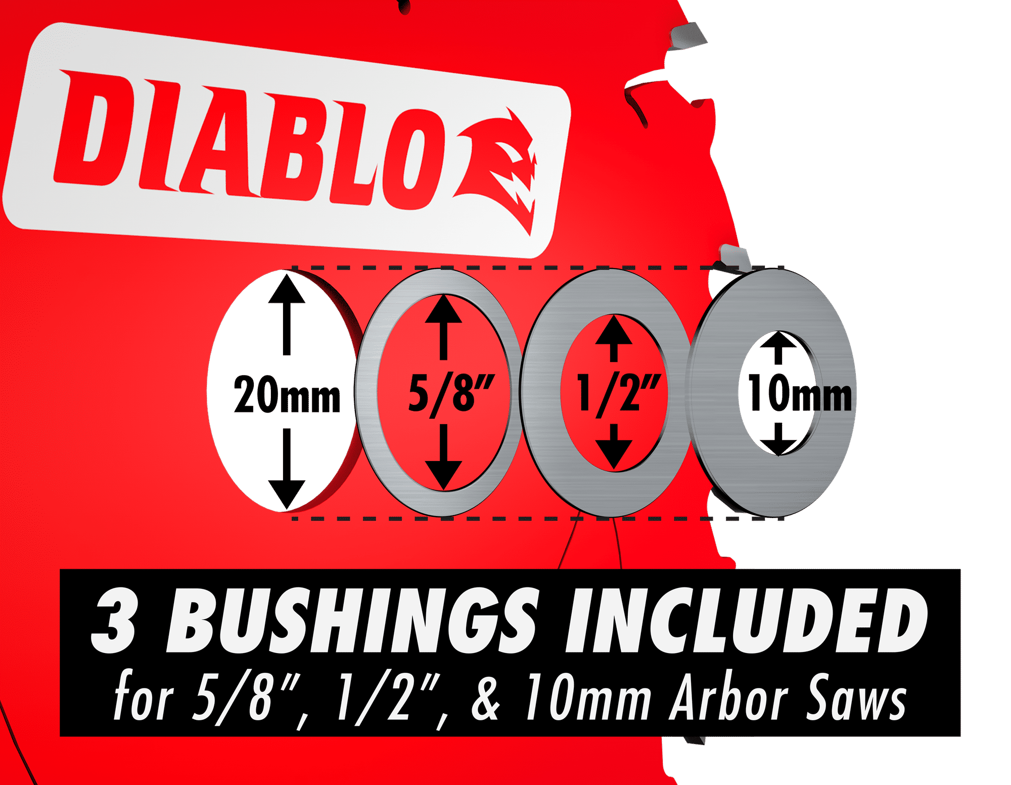 Diablo Tools D053850NMX 5-3/8 in 20 mm 14500 rpm Saw Blade