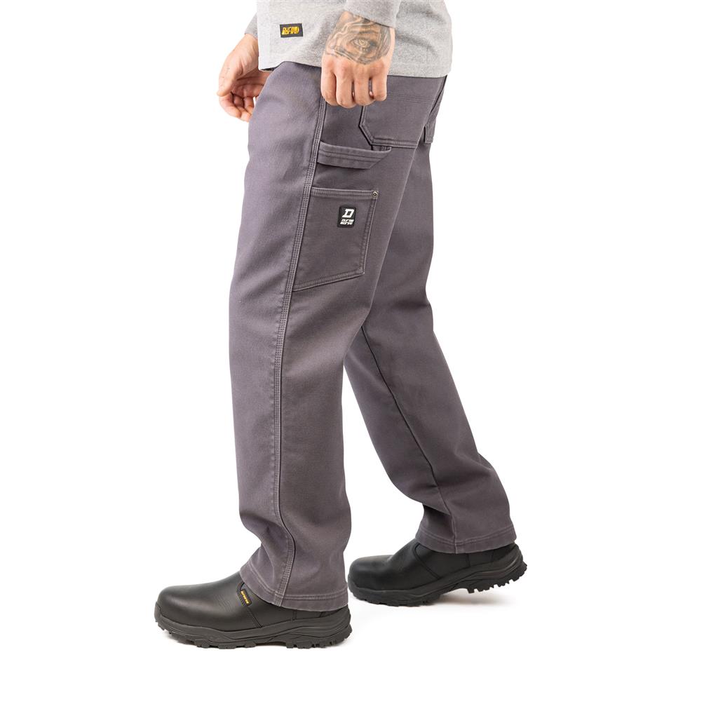 DuraDrive Carpenter's Duck Canvas Fleece Lined Thermal Work Pants