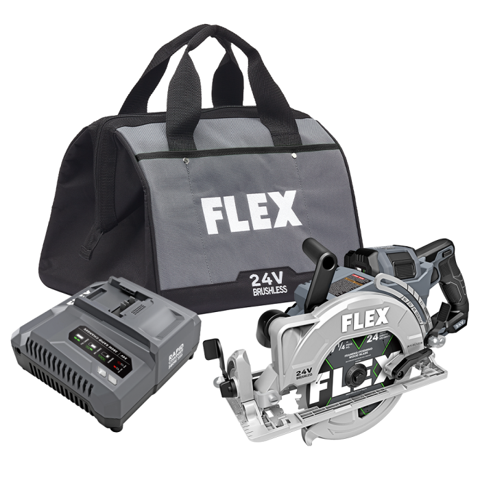 Flex FX2141R-1J 7-1/4 in 24 V Lithium-Ion Brushless Rear Handle Cordless Circular Saw Kit