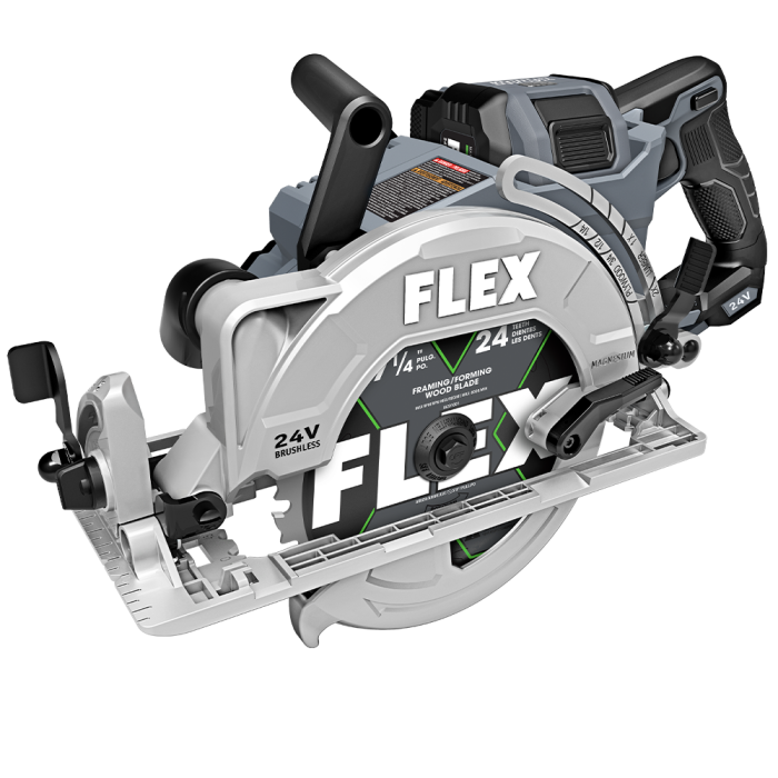 Flex FX2141R-1J 7-1/4 in 24 V Lithium-Ion Brushless Rear Handle Cordless Circular Saw Kit