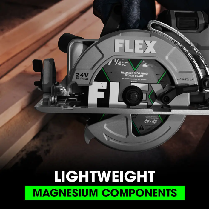 Flex FX2141R-1J 7-1/4 in 24 V Lithium-Ion Brushless Rear Handle Cordless Circular Saw Kit