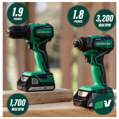 Metabo HPT KC18DDXM 18V Driver Drill/Impact Driver Combo Kit