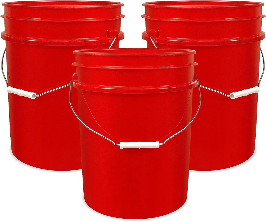 IHL 35710 14.34 in Height x 12.15 in Upper Width x 10.25 in Lower Width HDPE 90 mil Plastic Pail