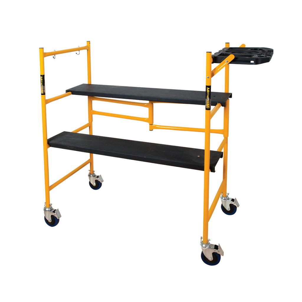 Metaltech-Omega I-IMCNAT 500 lb (250 lb/Platform) 10-21.5-33 in 14 Gauge Steel Scaffold Work Platform