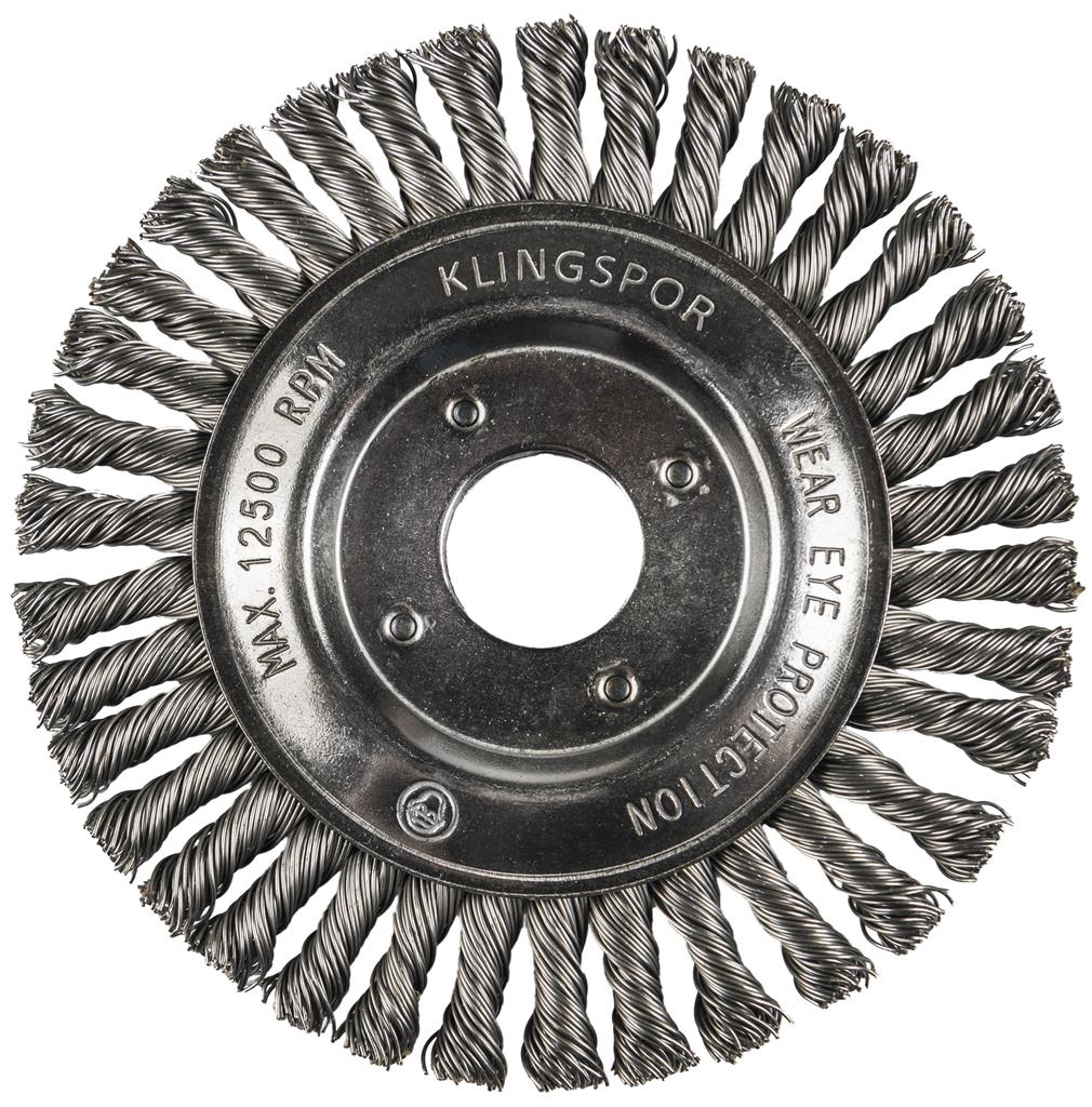 Klingspor Abrasives 382067 5 in x 5/8 in-11 x 7/8 in Heavy Duty Stringer-Bead Wheel Brush