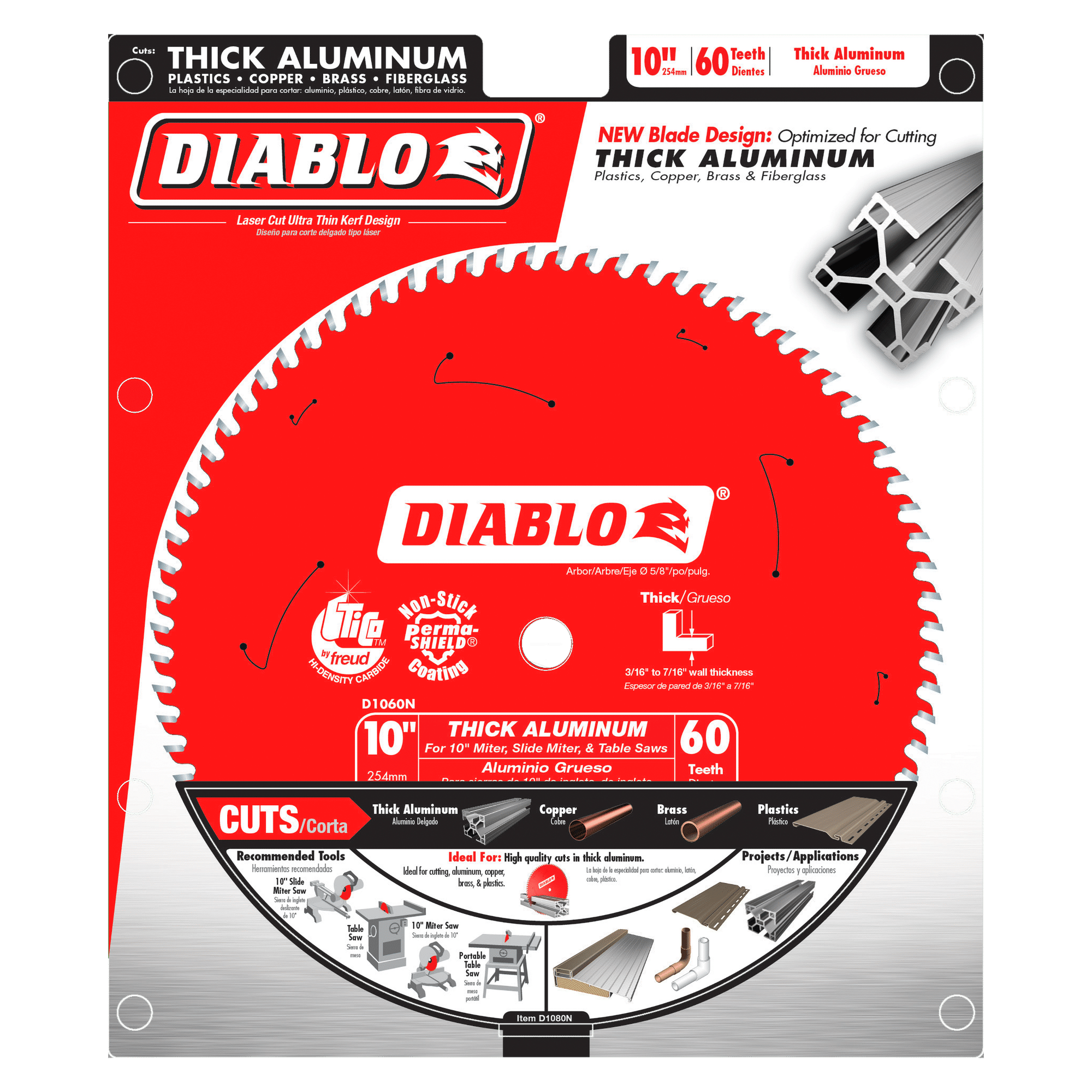 Diablo Tools D1060N 10 in 5/8 in 6000 rpm Saw Blade