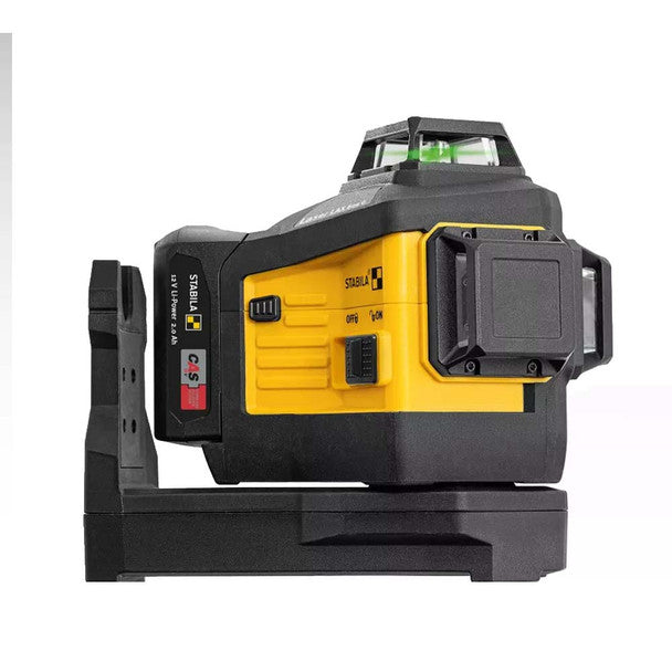 Stabila LAX 600 G Battery 130 ft 3 Lines Self-Levelling Box Beam Cordless Multi-Line Laser