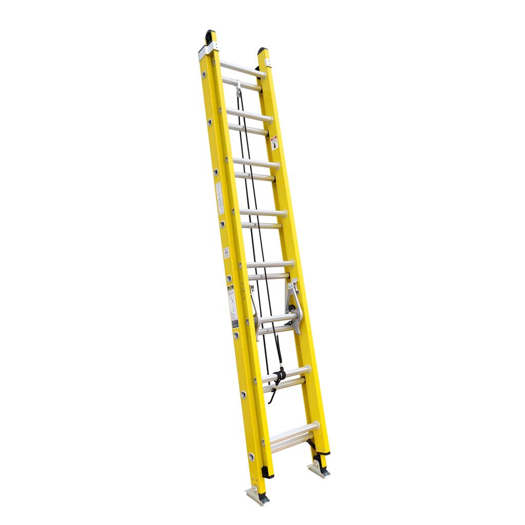 DuraDrive 300 lb 16 ft Fiberglass Rail G1A Extension Ladder