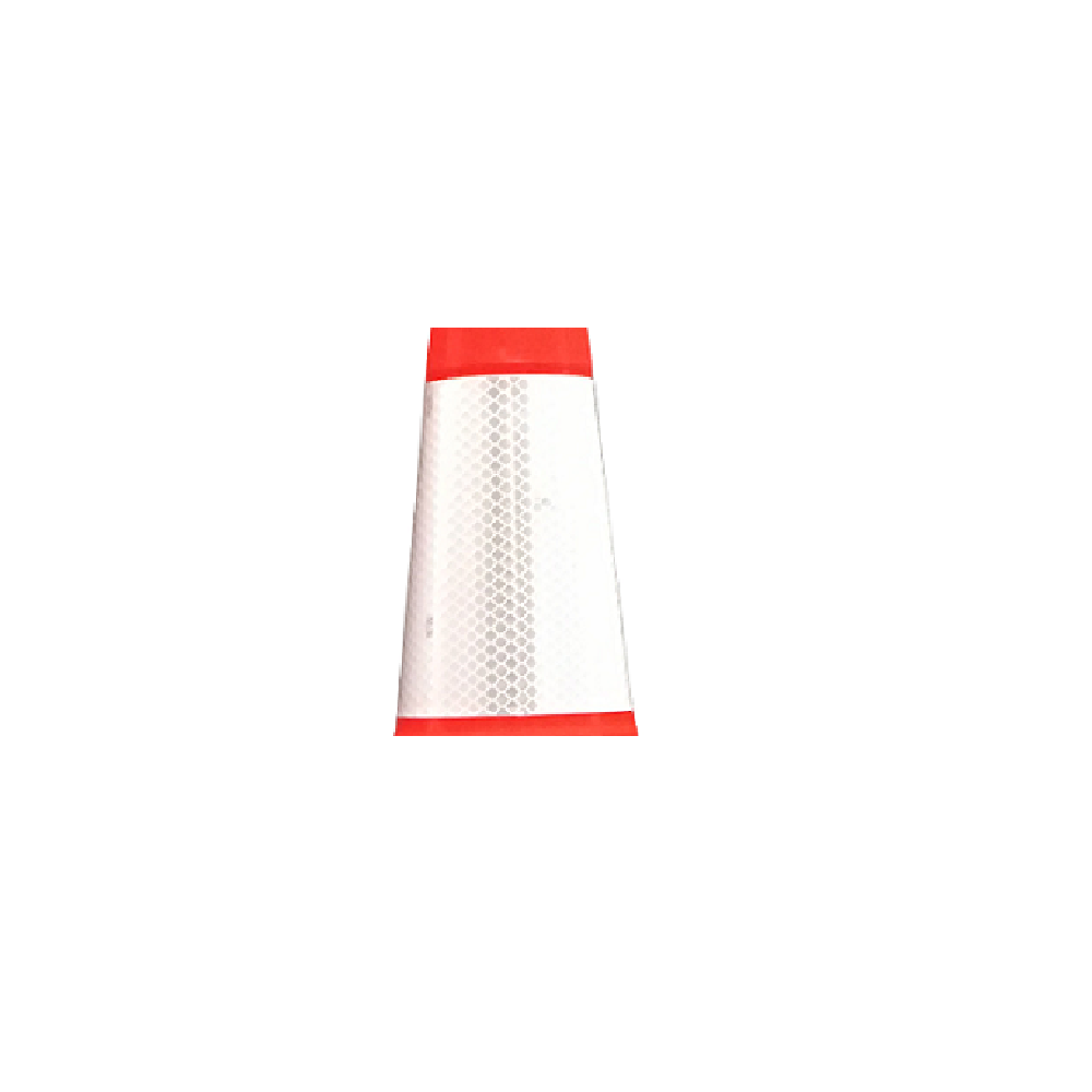 Trafic Zone COB-TC-45HIP High Intensity Prismatic White 6 in Traffic Cone with HIP Collar