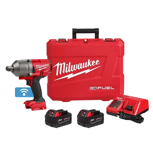 Milwaukee 2864-22R 3/4 in 1100 ft/lb (Fastening) 1500 ft/lb (Nut Bursting) 2400 ipm Cordless Impact Wrench with Friction Ring Kit