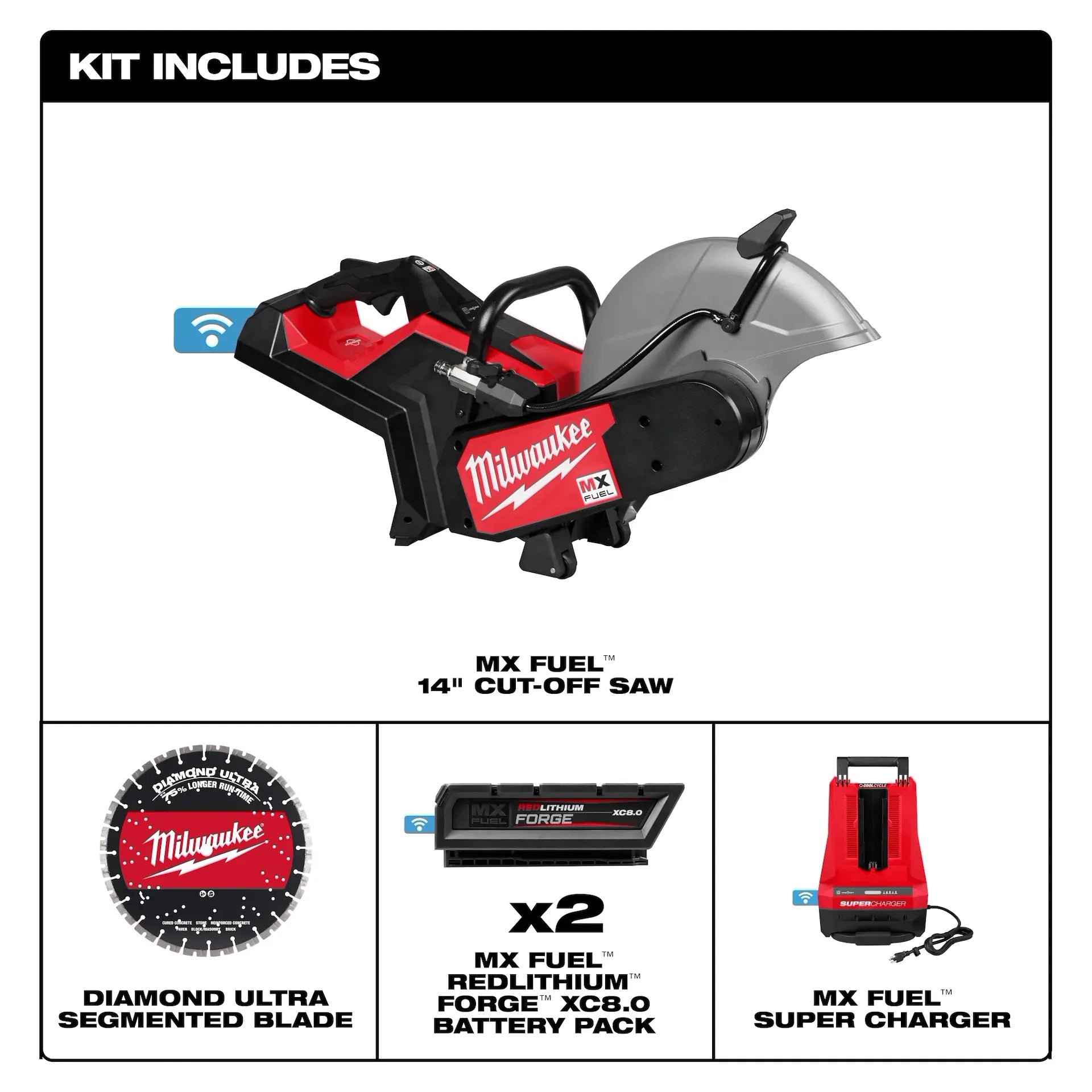 Milwaukee MXF315-2XC MX FUEL™ 14 in MX FUEL Metal Cordless Cut-Off Saw (Tool Only)