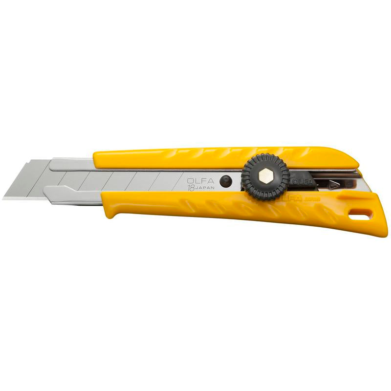 OLFA Corporation L-1/CP4 6 in Steel 1 Blade Heavy Duty Ratchet Lock Utility Knife with Blades