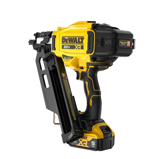 DeWalt DCN930P 2-3.5 in 0.113-0.131 in Paper Tape Brushless Cordless Framing Nailer Kit