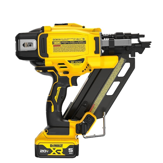 DeWalt DCN930P 2-3.5 in 0.113-0.131 in Paper Tape Brushless Cordless Framing Nailer Kit