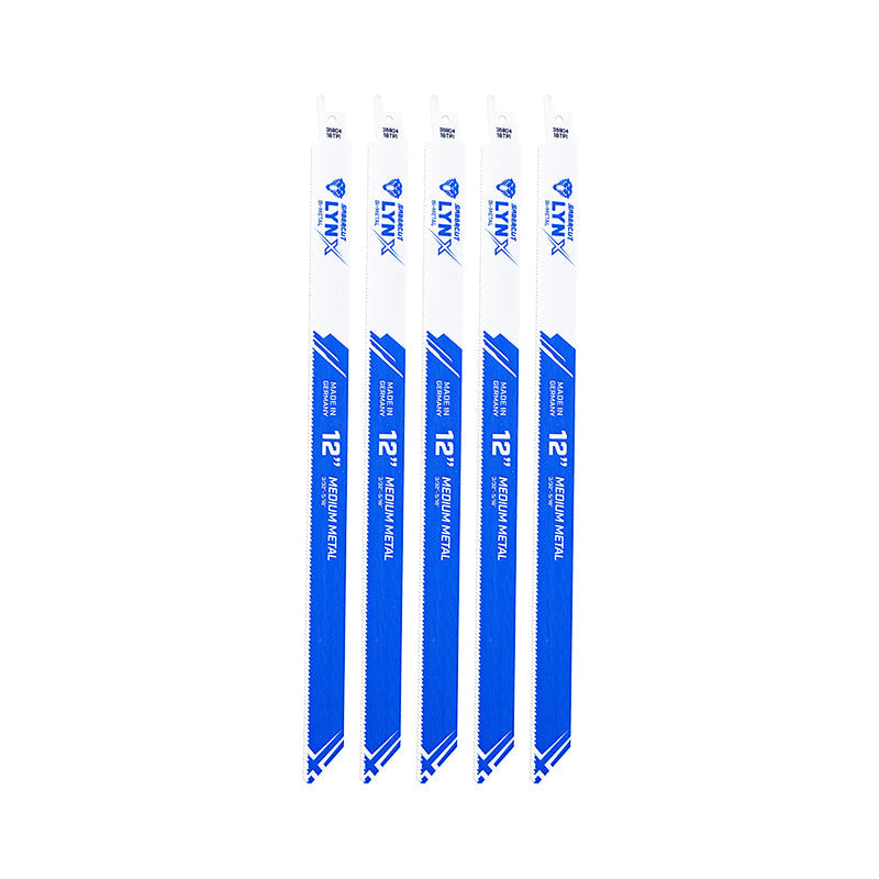🎁 Sabercut Lynx 12 in. x 18TPI BiM Reciprocating Saw Blade For Medium Thickness Metal (5-Pack) (100% off)
