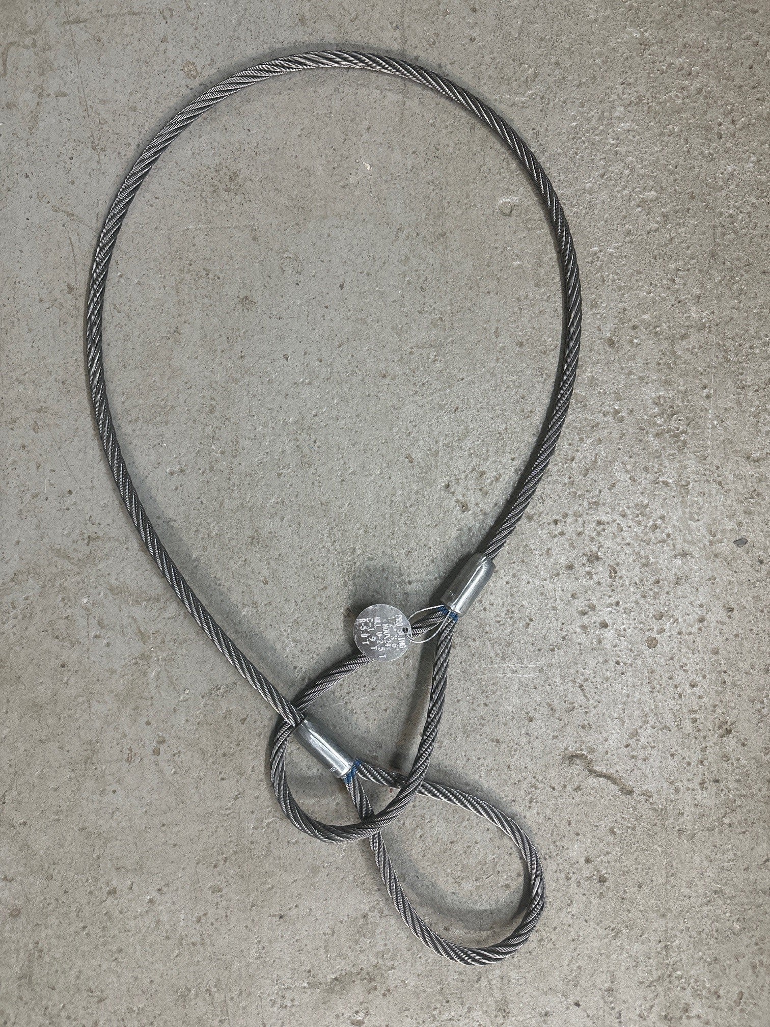 WIRE ROPE SLING ½” x 6’ C/W STANDARD EYES CHOKER