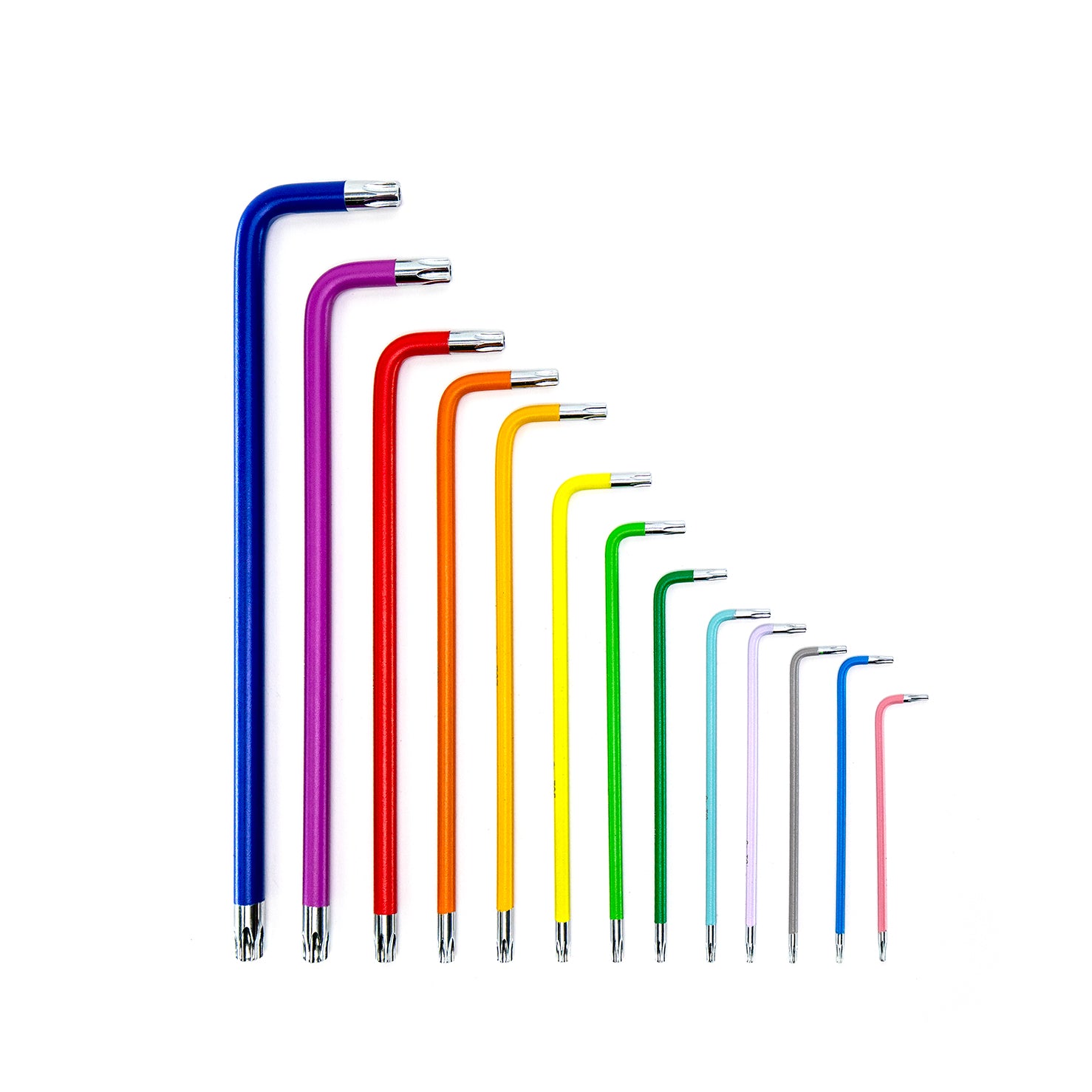 VONT Chrome Tip Mulitcolour Torx Key 13 Piece Set