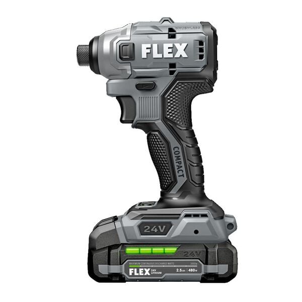 Flex FX1331-1A 1/4 in Hex 1700 in/lb Brushless Compact Impact Driver Kit