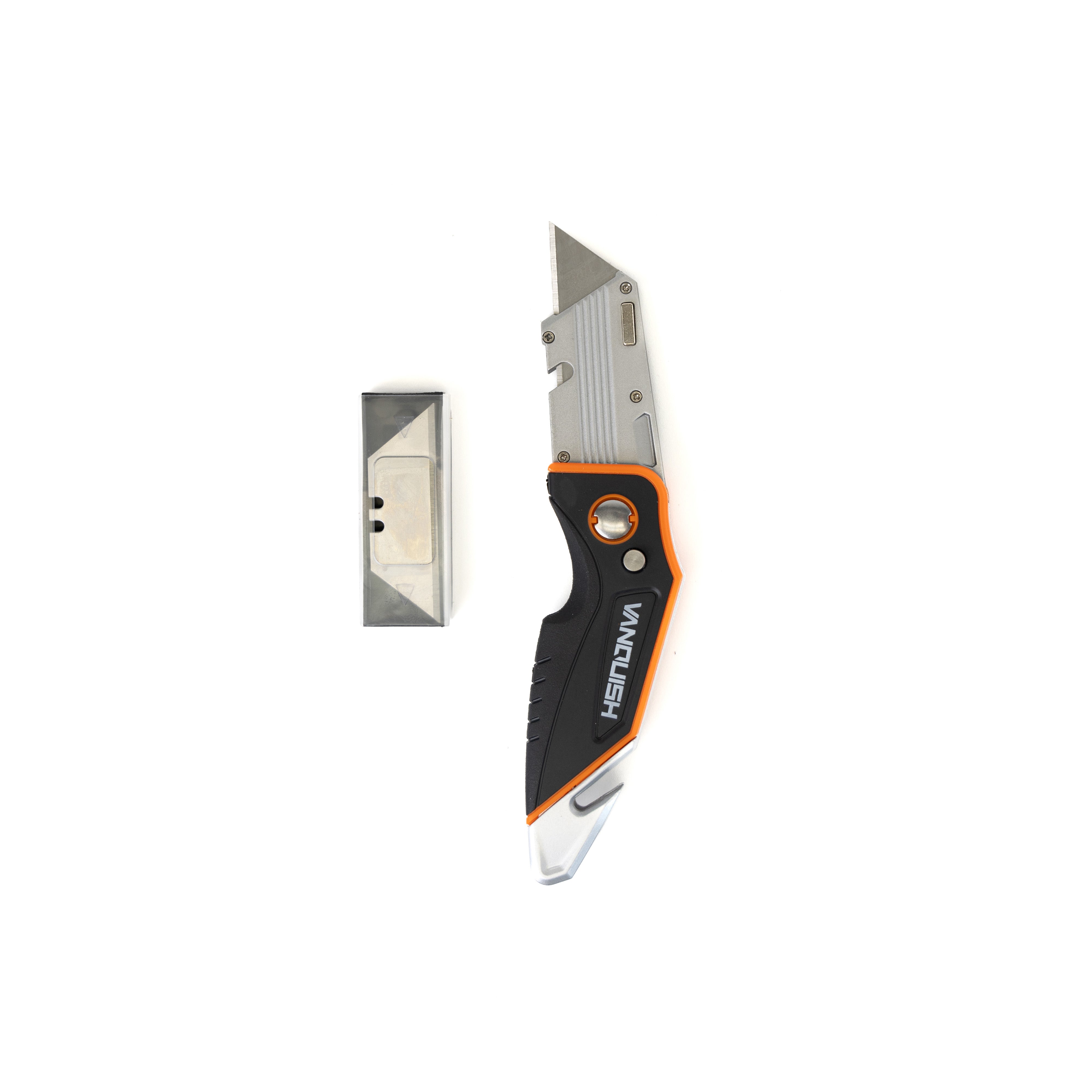 VANQUISH 6059 FOLDING UTILITY KNIFE+REFILL (11PCS)