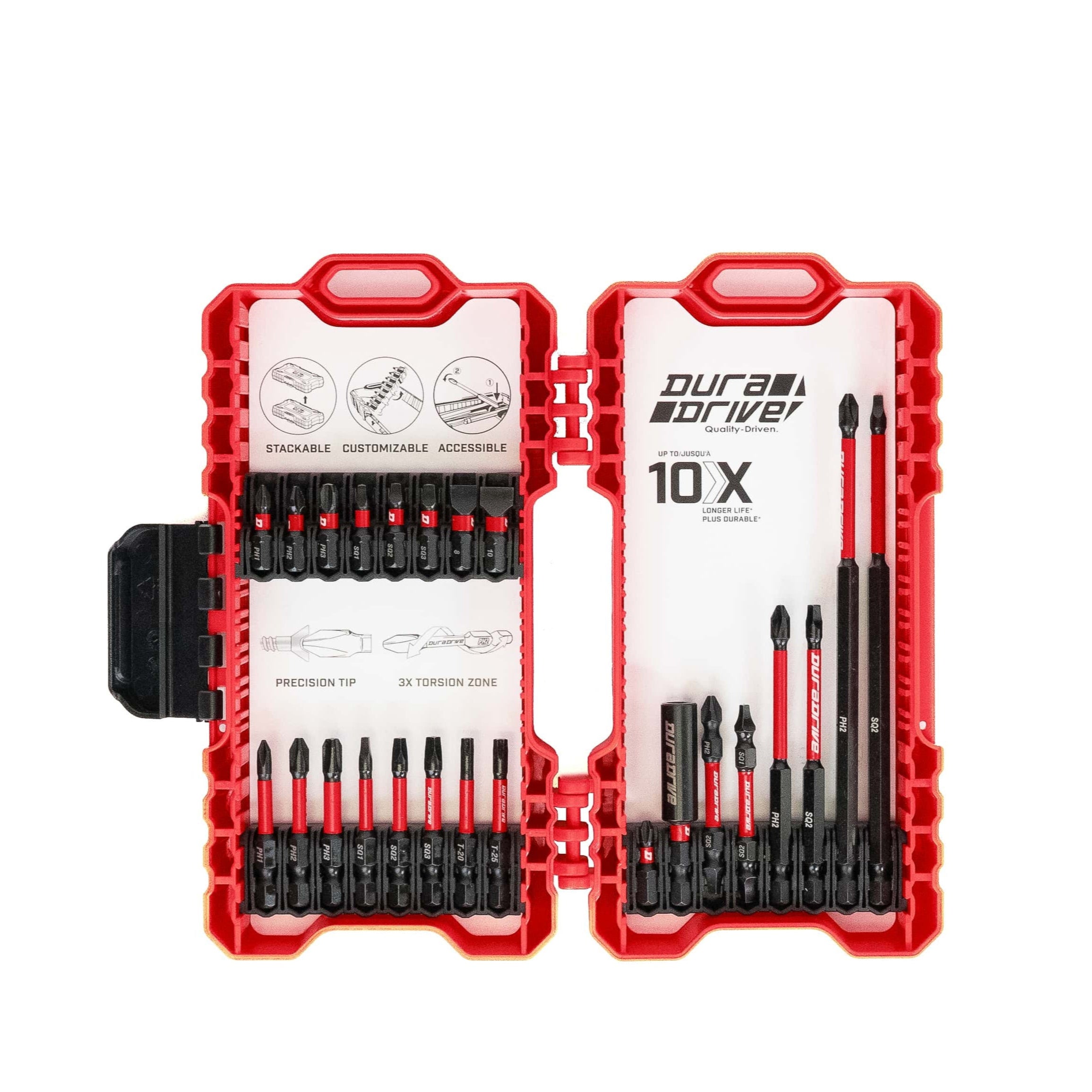 Duradrive 24-Piece 2.0 Impact Driver Bit Set