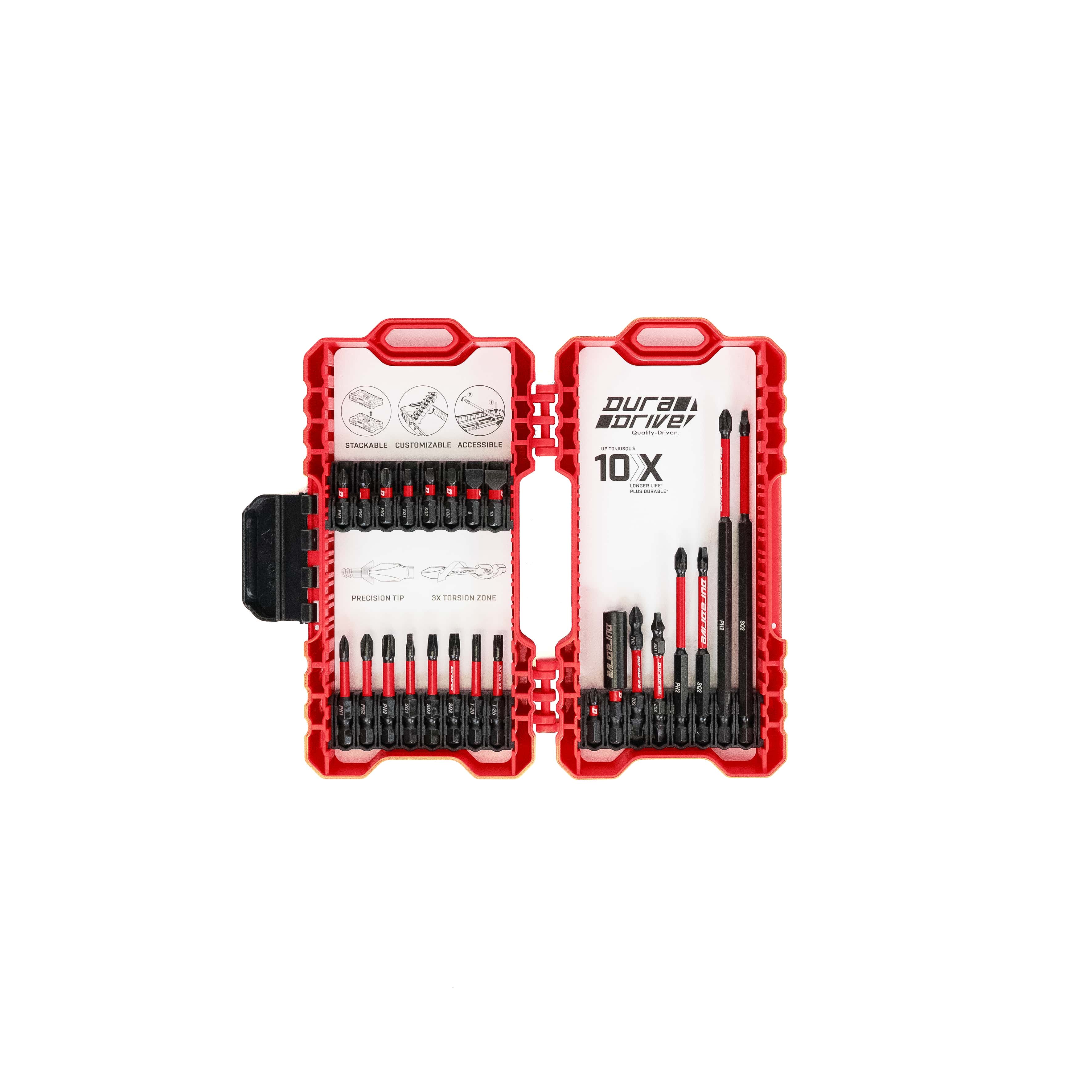 Duradrive 24-Piece 2.0 Impact Driver Bit Set