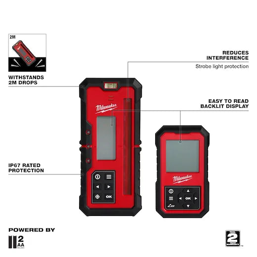 Milwaukee 3704-21T 4000 ft M18™ Battery Dual Slope Rot Laser Level Kit