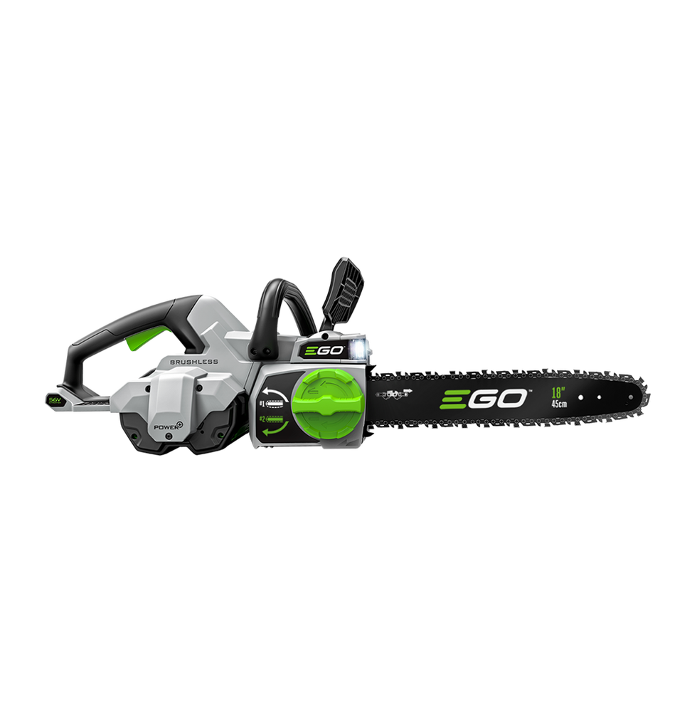 EGO Power+ CS1804 18 in 56 V Lithium-Ion Rear Handle Brushless Cordless Chainsaw Kit