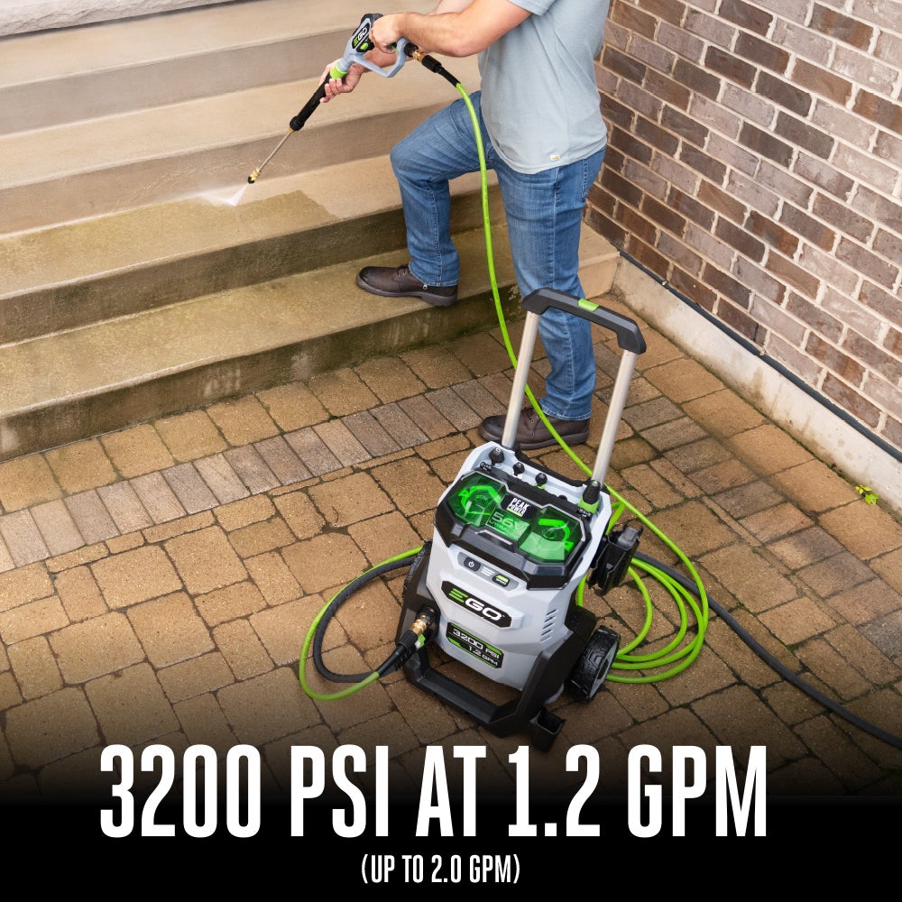 EGO Power+ HPW3204-2 Battery 3200 Psi 1.2 gpm Cordless Pressure Washer Kit