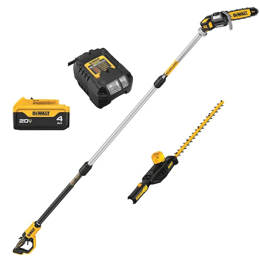 DeWalt DCKO86M1 20V MAX* Dual-Action 20 V 2800 spm Cordless Pole Saw and Pole Hedge Trimmer Combo Ki