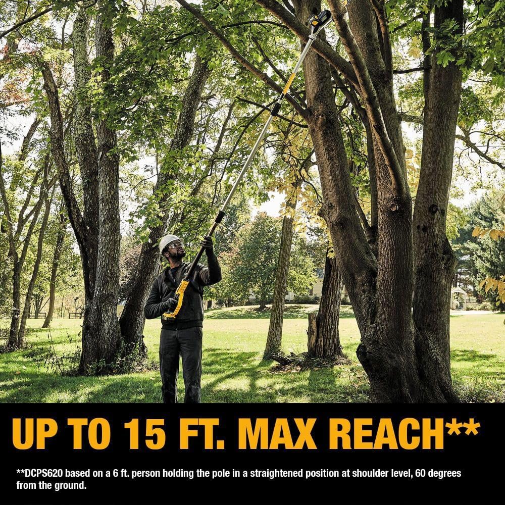 DeWalt DCKO86M1 20V MAX* Dual-Action 20 V 2800 spm Cordless Pole Saw and Pole Hedge Trimmer Combo Ki