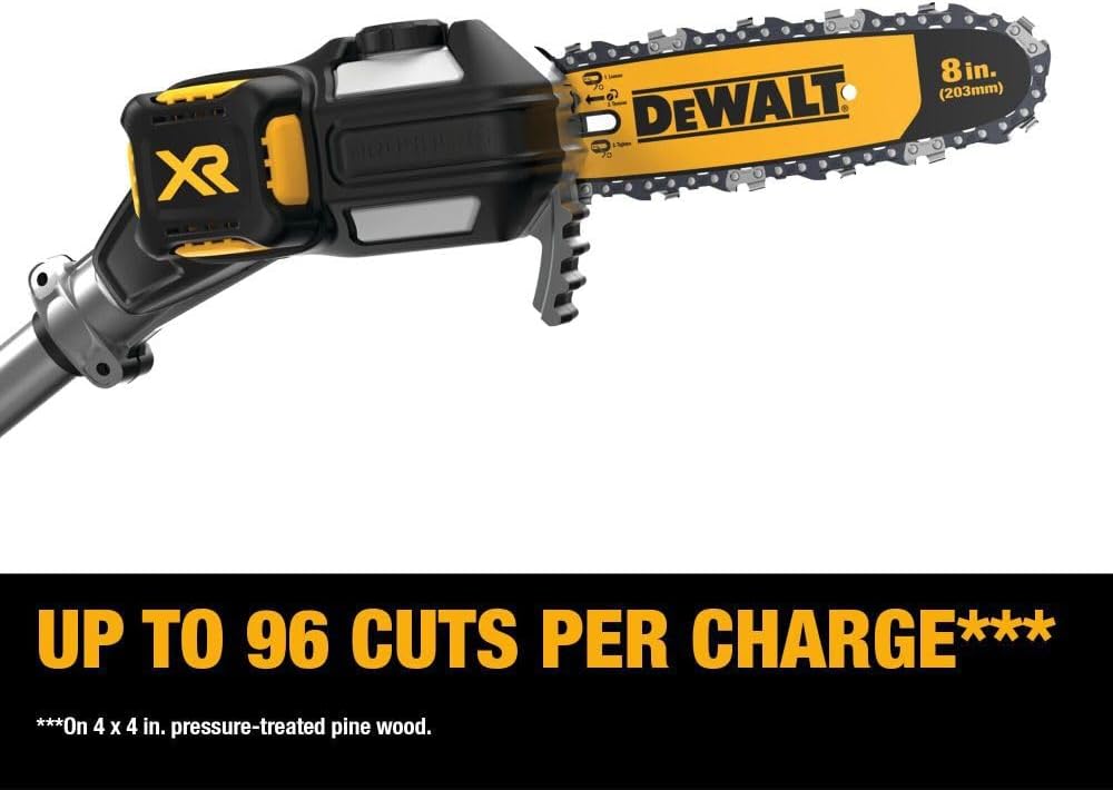 DeWalt DCKO86M1 20V MAX* Dual-Action 20 V 2800 spm Cordless Pole Saw and Pole Hedge Trimmer Combo Ki